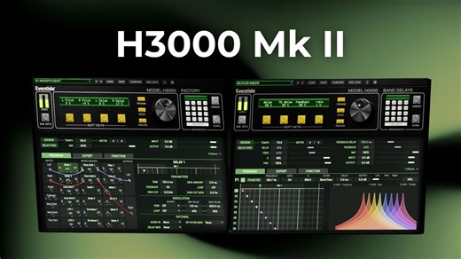 Explore H3000 Factory Mk II and H3000 Band Delays Mk II! Faithfully recreating the iconic sound and aesthetic of the legendary H3000 Ultra-Harmonizer® rackmount, try these new plug-ins out in your mix at etide.io/H3000MkII | Eventide Audio