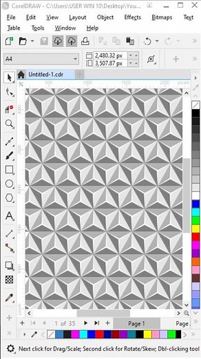 Corel Draw Tutorial Draw a Vector Pattern