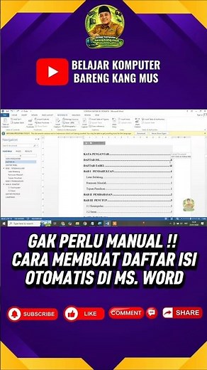 Gak Perlu Manual! Cara Membuat Daftar Isi Otomatis di Microsoft Word