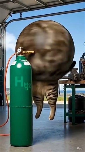 When a Cat Turns Into a Balloon and Floats Away 😭🎈😅😂