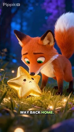 Milo the fox helping a lost star return to the sky