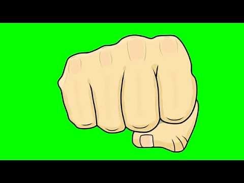 Animated 3rd Person Punches ~ Green Screen