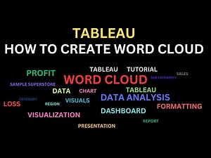 How To Create Word Cloud In Tableau | Tableau Tutorial