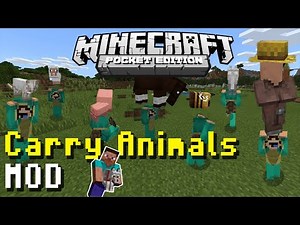 CARRY ANIMALS MOD DE KARMALAND 5!! - MINECRAFT PE/WIN10