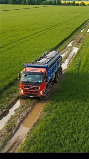 Ep 01: Tracked Truck Driving Through a Green Field | Heavy Machinery in Motion