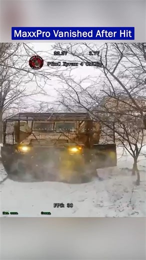 A Ukrainian MaxxPro MRAP Vanished After the Strike!!
