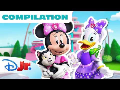 Every Minnie's Bow-Toons Pet Hotel Compilation! 🩷 | 45 Minutes | ‪@disneyjr‬