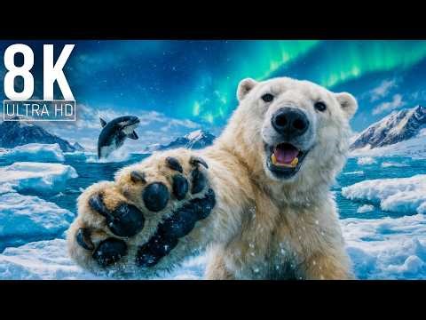 Arctic Wildlife 4K: Polar Animals & Relaxing Winter Ambience