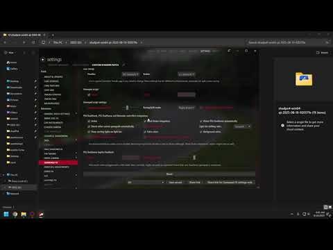 Assetto Corsa PS5 Dual Sense Gyro Motion Settings