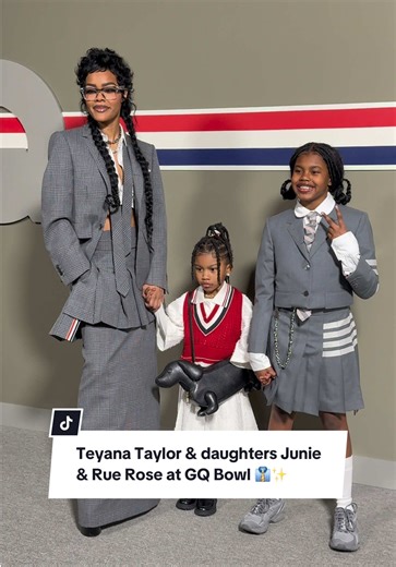 Teyana Taylor and Daughters Shine at GQ Bowl Event