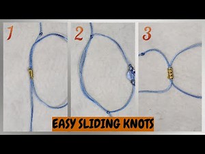 3 easy sliding knots for bracelets | 3 εύκολοι κόμποι αυξομείωσης για βραχιόλια