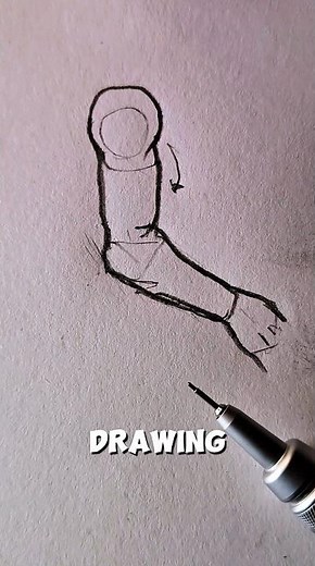 The Easiest Way to Draw Arms for Beginners (Step-by-Step) #foryou #drawing #art #shorts #howtodraw