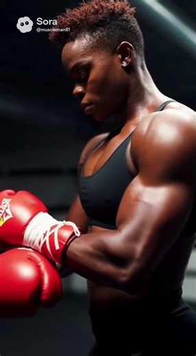 TNT 🧨 has the power, she’s a powerful muscular boxer #femalebodybuilder #boxer #boxing #sora #muscularwomen @proteinsai