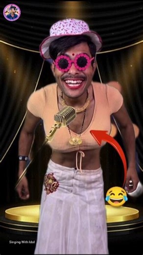 Today Indian idol Funny Performance 🤣🤣 #funny #indianidol #performence #shorts