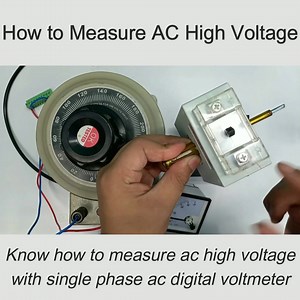 How to measure ac high voltage with single with ac digital voltmeter #electrical #electric #electrician CNC Electric | Learn EEE