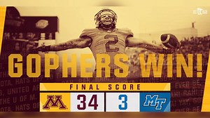 106K views · 2.4K reactions | P.J. Fleck becomes the first #Gophers coach to start his career 3-0 since Murray Warmath in 1954. Watch the highlights to see the 34-3 victory.  z.umn.edu/2ye8 | Minnesota Football | Facebook