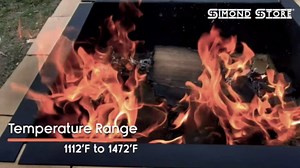 Simond Store Square Fire Pit Ring Insert - Powder Coated 2MM Carbon Steel 29" OD & 25" ID Fire Pit Liner - Smokeless Bonfire Liner with Easy Assembly for Outdoor Gatherings