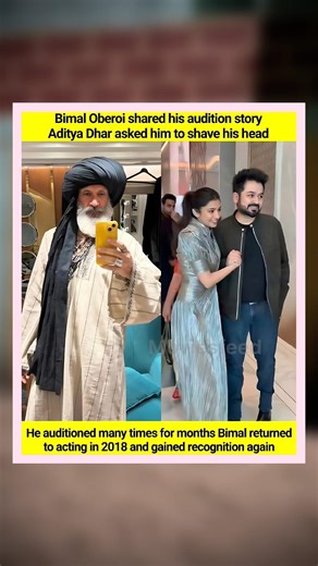 Bimal Oberoi’s Inspiring Comeback Story 💥 | Aditya Dhar Asked Him to Shave His Head 😲 #shorts