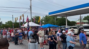 Thousands gather Saturday morning in Pickens, South Carolina to hear from Former President Donald Trump. Full coverage: https://www.wyff4.com/article/donald-trump-pickens-south-carolina-live-coverage/44399652 | WYFF News 4
