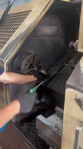 Metalworking Process in a Machine Workshop