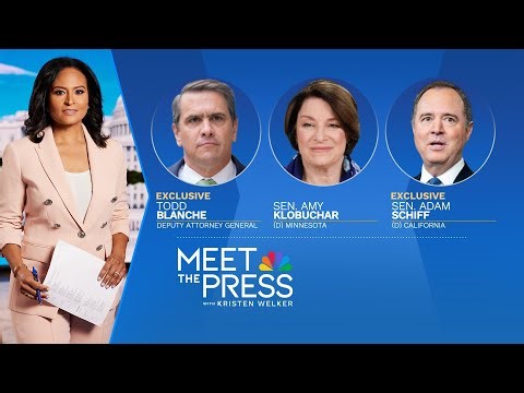 Jan. 25 — Deputy AG Todd Blanche, Sen. Amy Klobuchar and Sen. Adam Schiff