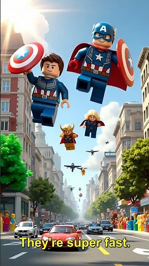 Lego Heroes Defy Gravity! 🚀 Epic City Flights & Marvel Action!