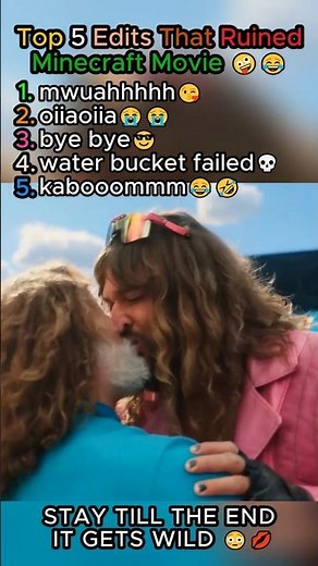 Top 5 Edits That Ruined Minecraft Movie 🤪😂 #shorts