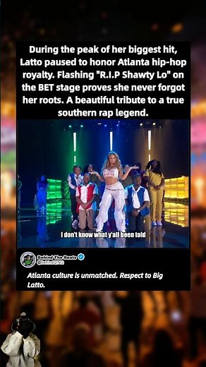 Latto's beautiful tribute to Atlanta legend Shawty Lo 📽️#Latto #ShawtyLo #AtlantaRap #SouthernRap