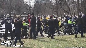 PRO-GUN ACTIVISTS: Pro-gun activists held counter-protests throughout some cities in America at the same time as the hundreds of thousands who rallied to end gun violence. In Salt Lake City, Utah, nearly 500 pro-gun marchers walked to the state Capitol building. https://abcn.ws/2DOSIqR | ABC World News Tonight with David Muir