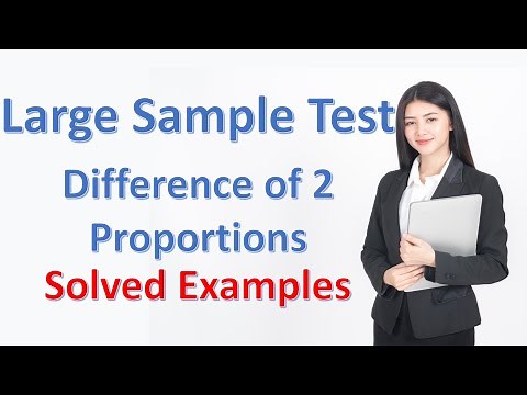 Large Sample Test of Hypothesis | Difference between two proportion | Statistics for All