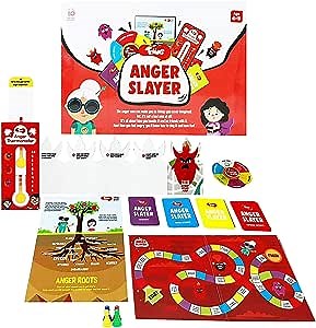 Toiing Anger Slayer- Kids Anger Slayer Board Game Kit |Fun Board Game with Learning Tools|Unique Birthday Gift for Kids Age 5 & Above