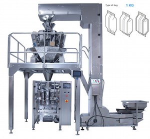 [Hot Item] Fully Automatic 1kg Vffs Rice Bag Packaging Machine with Multi-Heads Weigher