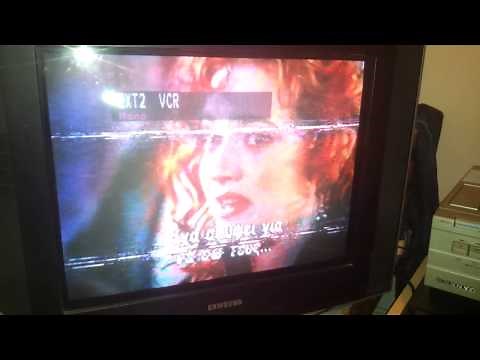 Hitachi VT-8E Portable VHS VCR playback test