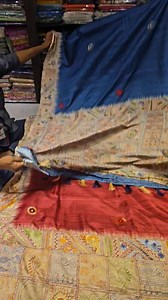 29K views · 397 reactions | New Bulian stich on tassar material !!!! #banarasiniketan #sareelovers | Banarasi Niketan | Facebook