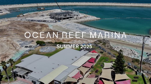 Ocean Reef Marina: Construction progress over Summer 2025