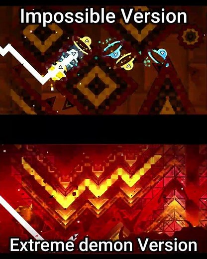 Sakupen Circles: Impossible Version VS Extreme Demon Version #geometrydash #gd