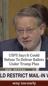 USPS Says It Could Refuse To Deliver Ballots Under Trump Plan
