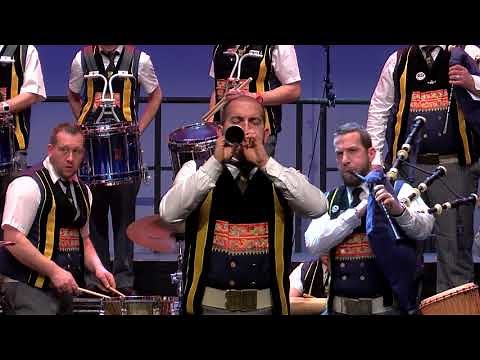 Le bagad Kemper (Quimper) au Championnat des bagadoù 2018 à Brest
