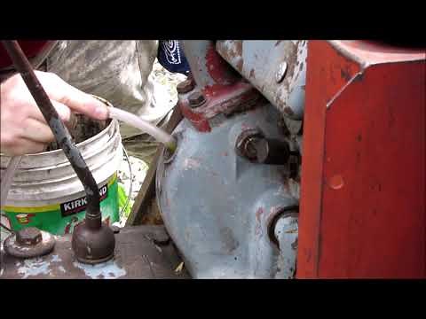 MASSEY FERGUSON T20 TRACTOR STEERING BOX FLUID CHANGE