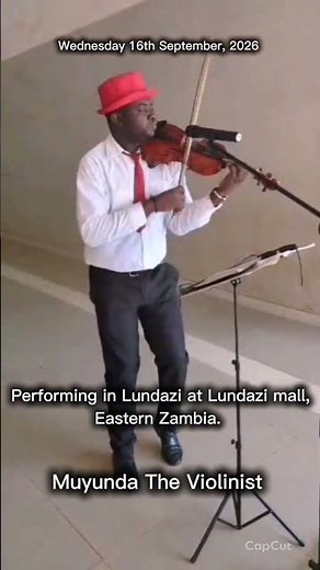 Performing in Lundazi at Lundazi mall, Eastern Zambia. #MuyundaTheViolinist
