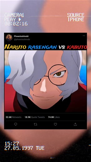 Naruto rasengan vs kabuto #anime#naruto