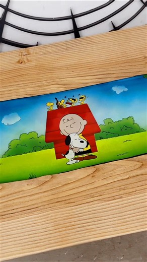 Custom Charlie Brown Table 😎 #charliebrown #snoopy #cartoon #cartoonart