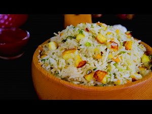 Paneer Fried Rice Restaurant Style | Veg Street Style Fried Rice Recipe | Paneer Rice recipes