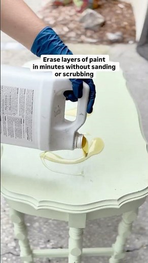 Strip Paint Off Wood Furniture Fast With No Sanding #furnitureflip #paintstripper #diyfurniture