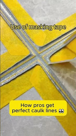 Creating perfect lines with masking tape