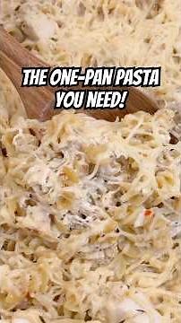 Baked Buffalo Wild Wings Parmesan Garlic Chicken Pasta | Just Dump, Stir & Bake