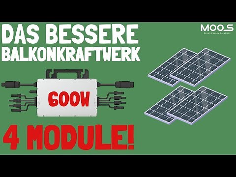 DAS BESSERE BALKONKRAFTWERK - 1500W Wechselrichter auf 600W / 800W begrenzt!
