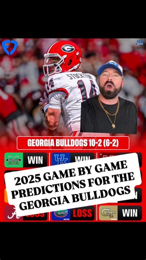 59K views · 406 reactions | 2025 Georgia Bulldogs Game-By-Game Predictions via Chris Phillips. Thoughts? Presented by FanDuel | SEC Unfiltered | Facebook