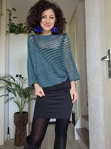 Crochet Pattern // Be Glam Poncho Blouse - Etsy
