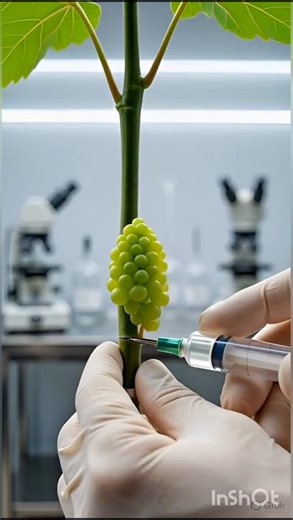 What happens after this injection? 🍇💉Watch the grapes grow! #grapegrowing